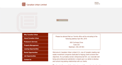 Desktop Screenshot of canadianurban.com